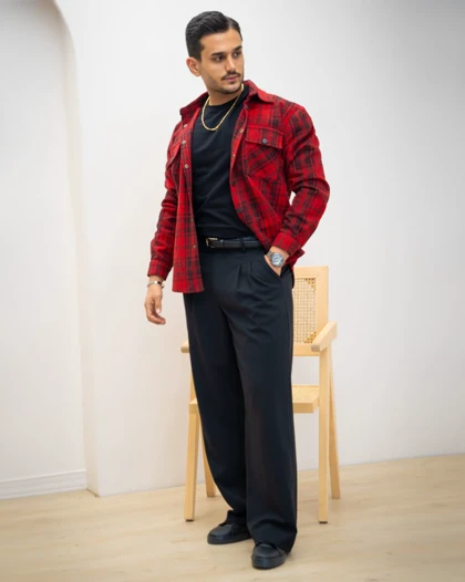 پیراهن پشمی یلدایی_کد4724