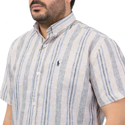 پیراهن آستین کوتاه کنفی مردانه تن کوک مدل 12111012