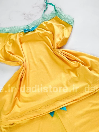 ست لباس خواب تاپ و شورتک گیپور