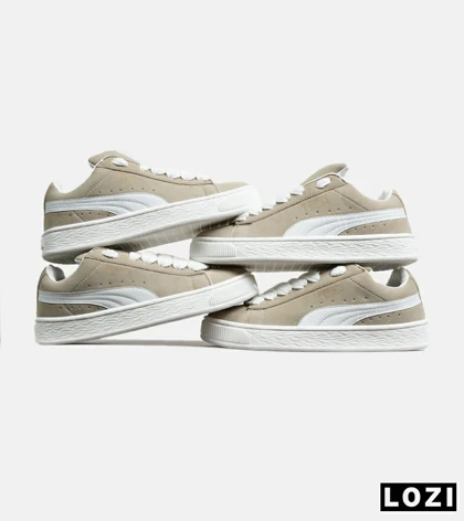 کفش کتانی ورزشی کرم مردانه و زنانه PUMA suede XL