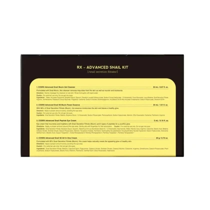 مجموعه مراقبت از پوست کوزارکس مدل snail-kit بسته 4 عددی