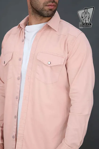 پیراهن مردانه کتان BERSHKA