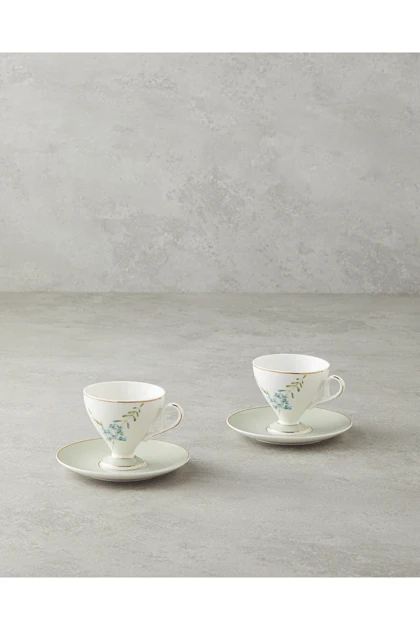 سرویس فنجان قهوه دو نفره English Home مدل Octavia Bone China