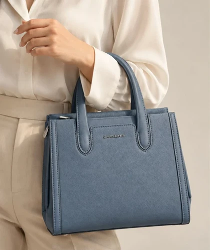 کیف دستی زنانه چرم مصنوعی دسته دار دیوید جونز DAVIDJONES