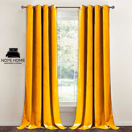 پرده آماده مخمل ویولت