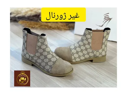 نیم بوت بغل کش زنانه طرح گوچی‌کد(4044)