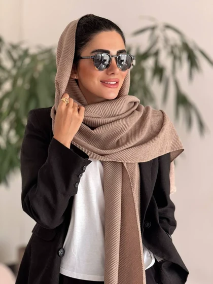 شال موهر پلیسه پاییزه زنانه