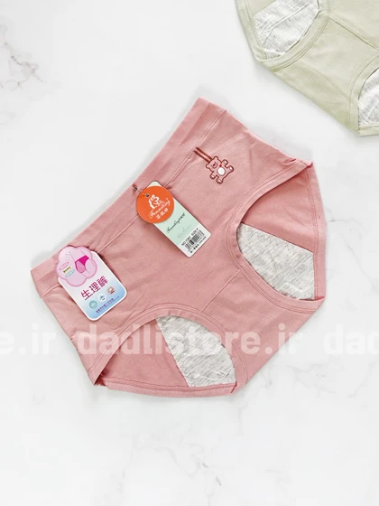 شورتکس قاعدگی نخ پنبه طرح خرس