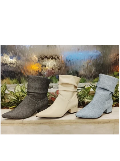 نیم بوت چروک پاشنه4سانت