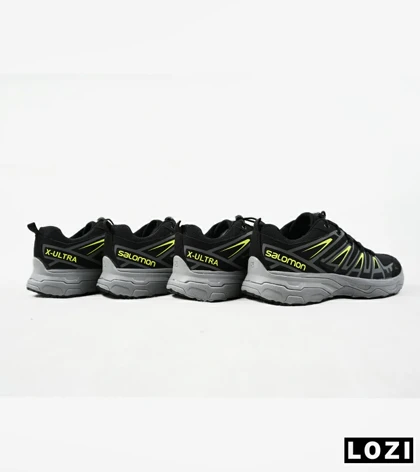 کفش کتانی مشکی سبز سالومون Salomon X ULTRA