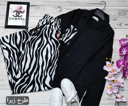 ست ترکیبی شومیز شلوار کد 50169