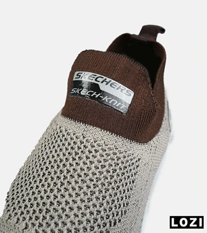 کفش کتانی طبی ورزشی کرم قهوه ای SKECHERS Archfit مدل 8818