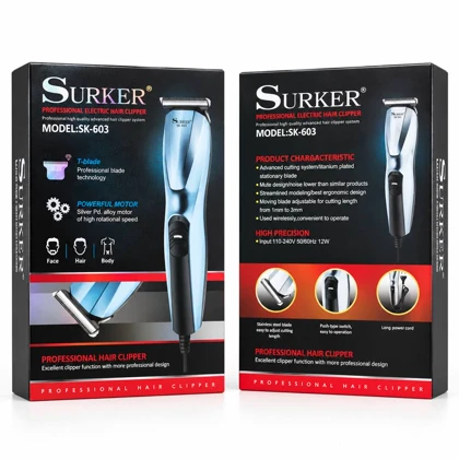 ماشین اصلاح حرفه‌ای سورکر مدل SK-603 (Surker SK-603) کدA0007 گالری ساعت ضرابی