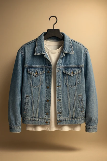 کت جین یخی قواره دار پارچه گرماژ بالا اورجینال دیلم