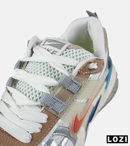 کفش کتانی مردانه و زنانه سفید قرمز قهوه ای Nike cushlon مدل 7600