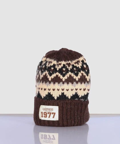 کلاه پشمی زمستانه طرحدار 1977