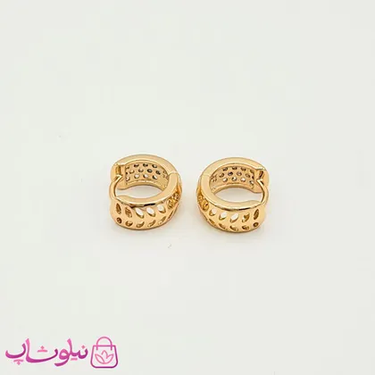 گوشواره حلقه‌ای ژوپینگ پهن کوچک