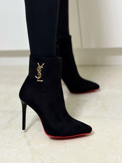 نیم بوتYSLپاشنه نازک