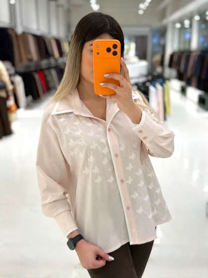 شومیز لینن پروانه افرا کد 14003773