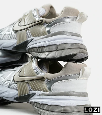 کفش کتانی مردانه و زنانه سفید کرم طوسی Nike cushlon