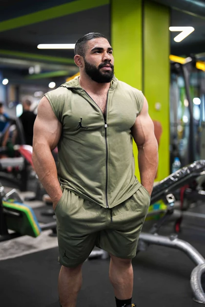 ست هودی و شلوارک وست جردن سبز JORDAN