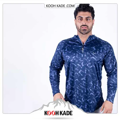 تیشرت ورزشی نیم زیپ ATOM