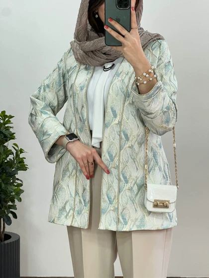 مانتو ژاکارد مغزی دوزی نفس