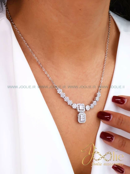 نیم ست گردنبند گوشواره زنانه کد S5113