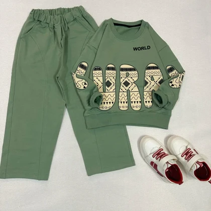 ست بلوز شلوار دخترانه طرح حورا