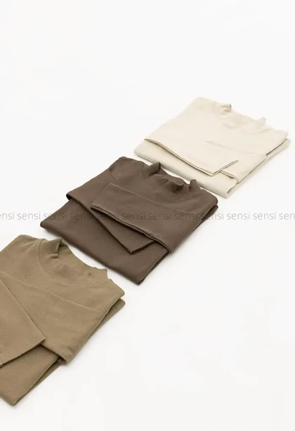 بلوز کبریتی یقه 5سانت کد1004452