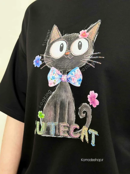 تیشرت باکسی پینترستی Cat