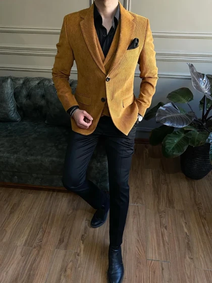 کت دو دکمه کبریتی C106