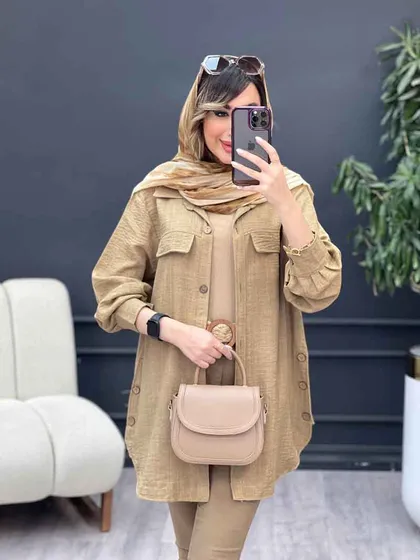 مانتو بغل سه دکمه آیلار