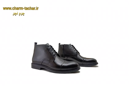 نیم بوت مردانه بزرگ پا چرم طبیعی si174