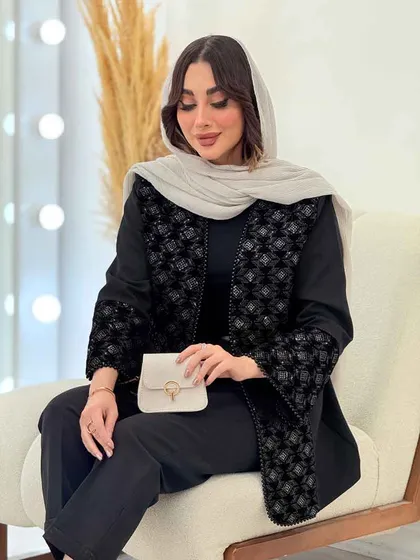 مانتو مازراتی آستین مروارید