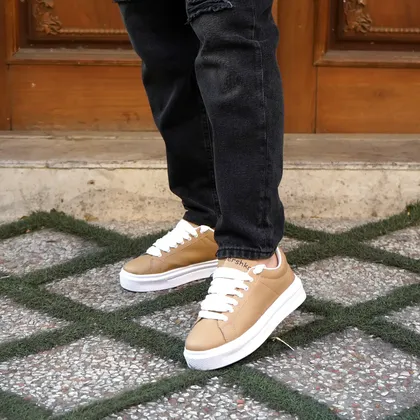 کفش تخت کرم مردانه مدل MANIN