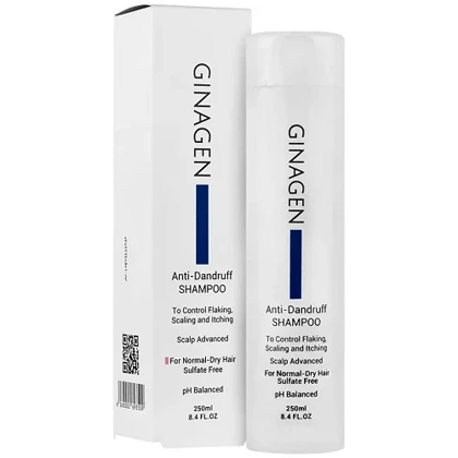 شامپو رفع شوره ژیناژن مناسب موهای خشک و نرمال 250 میل