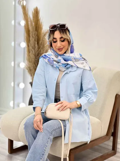 مانتو آستین پیله بغل سه دکمه