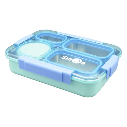 ظرف غذا لانچ باکس مدل 4Box-Love Smile ظرفیت 1.5 لیتر
