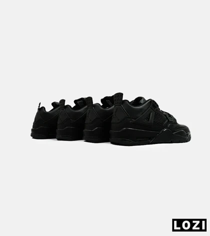 کتانی ساق‌دار مردانه و زنانه مشکی Nike air jordan 4 مدل 4830