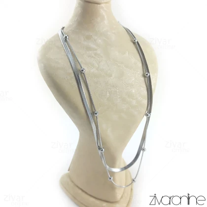 گردنبند ماری دولاین نقره ای 50031