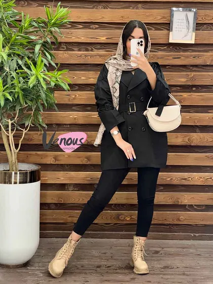 بارانی شش دکمه آستین سگک