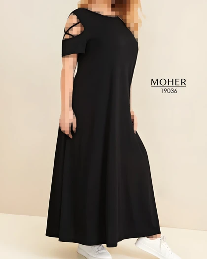 پیراهن راحتی سایز بزرگ آستین ضربدری