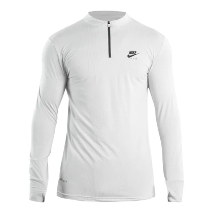 استرج نیم زیپ ورزشی مردانه نایک مدل VHD-Dri Fit-4K0978 سفید