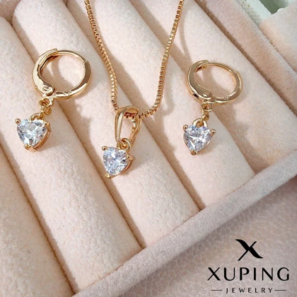 نیمست قلبی نگین‌رنگی ژوپینگ (3رنگ)