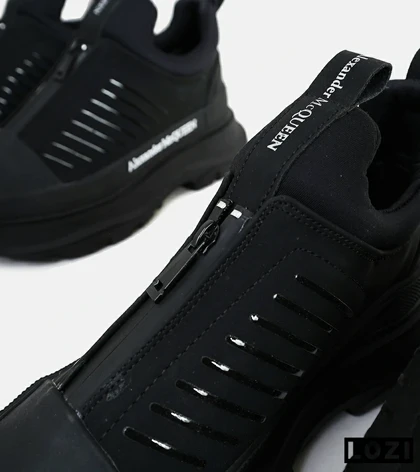 کفش کتانی نیم ساق مشکی Alexander McQueen مدل 5812