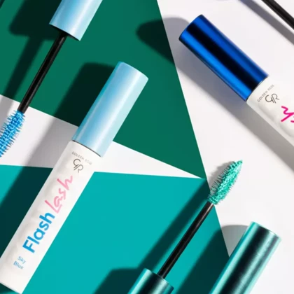 ریمل بلندکننده گلدن رز ,Golden Rose مدل Flash Lash رنگ Sky Blue شماره 03 حجم 9 میل