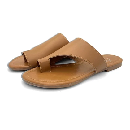 کفش صندل زنانه مدل sandal - 0019_Cognac