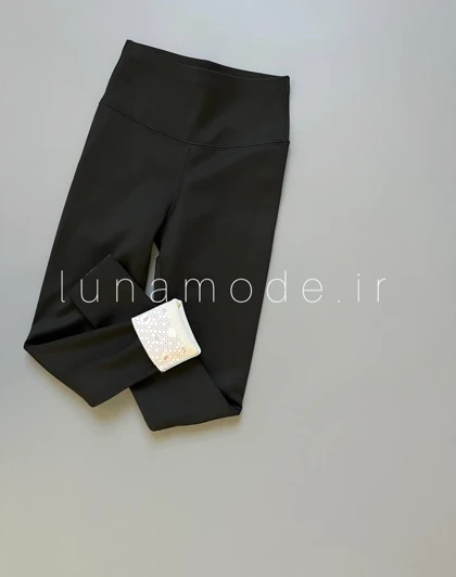 لگ کمر گنی زنانه داخل کرک داره تک‌رنگ مشکی کد 2