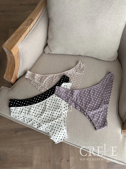 شورت نخی خالدار ترک وانیلیا